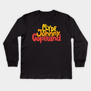 Johnny 'Clyde' Copeland - Blues Legend Tribute - Artistry Unleashed Kids Long Sleeve T-Shirt